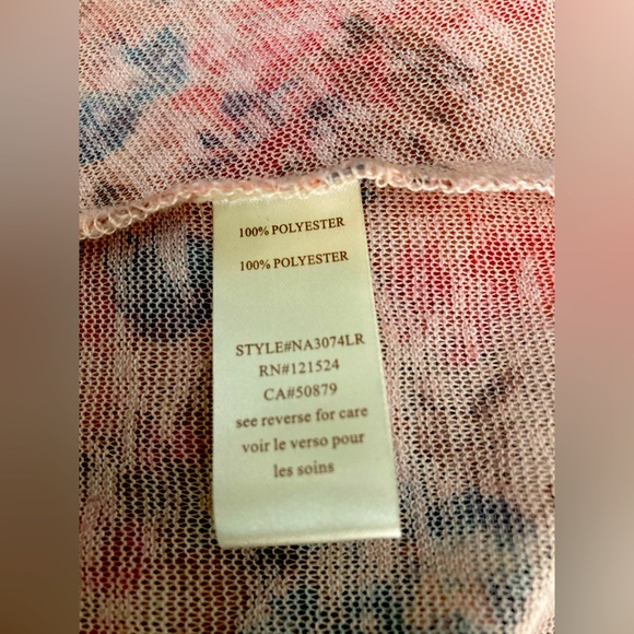 Nick And Mo Floral Shirt Dress Belted 3/4 Sleeve With Pockets Fall Colors XL - Picture 3 of 15